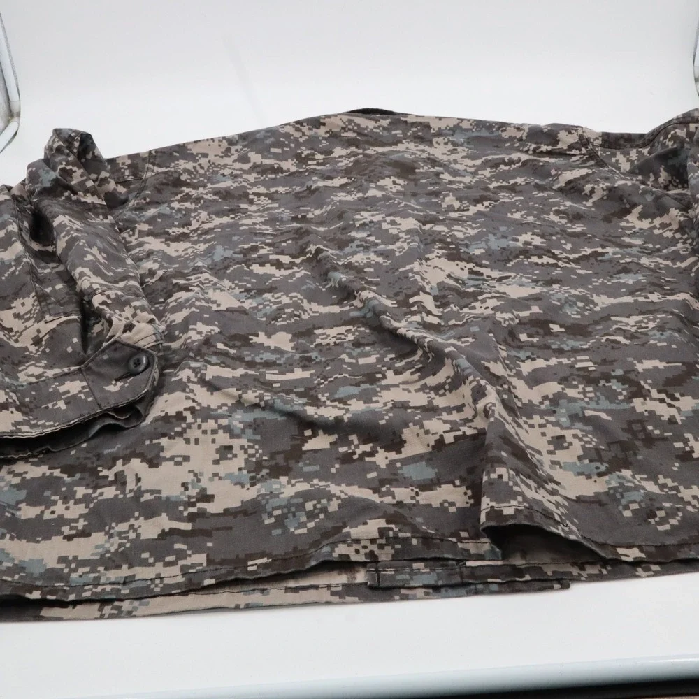 Genuine Gear Combat Coat Mens 2XL Grey Digital Camo‎ Tactical Ripstop Jacket
